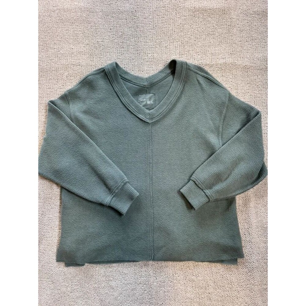 Aerie Women's V-Neck Waffle Knit Sweater